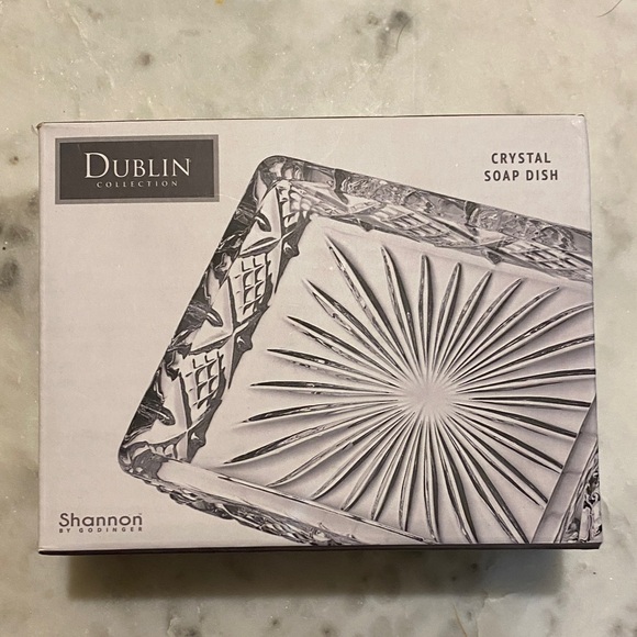 Shannon Dublin Collection Crystal Soap Dish - Picture 1 of 3